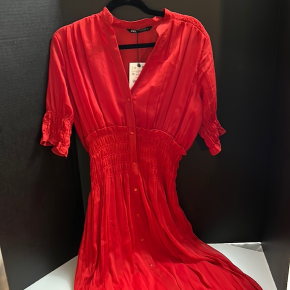 Zara Red Dress - Size M - Picture 2 of 2